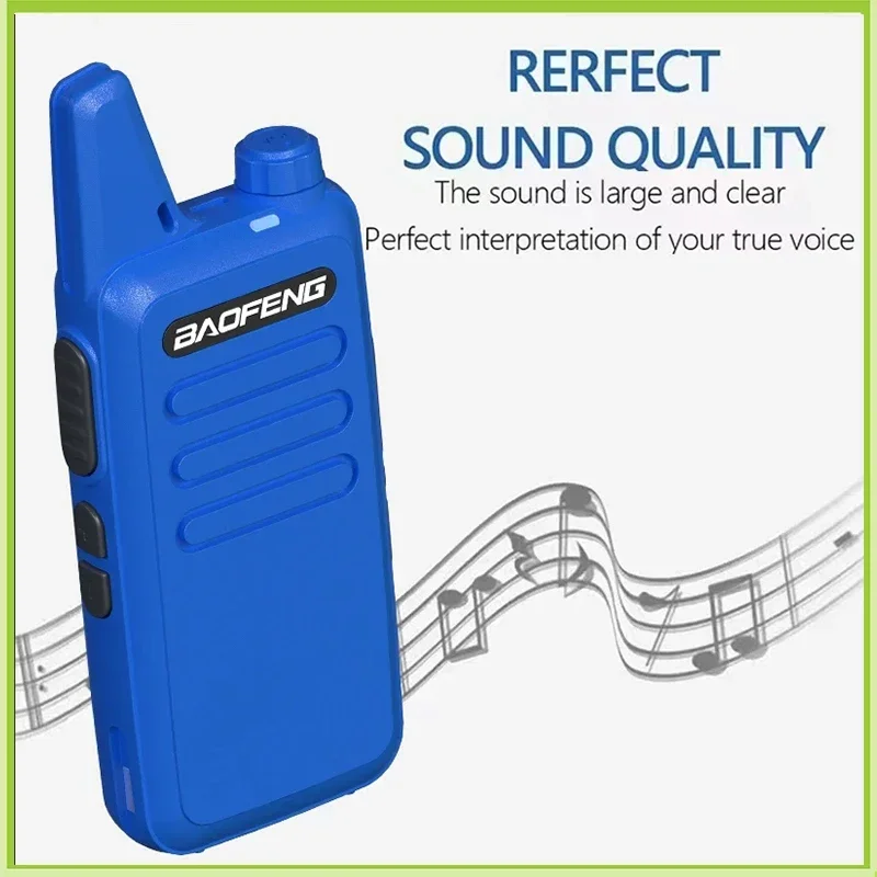 2PCS Baofeng BF-T20 Walkie Talkie Mini USB Charge 1500mAh Portable 400-470MHz Radio Upgrade Of BF-C9 KD-C1 For Hunting Kid’s Toy