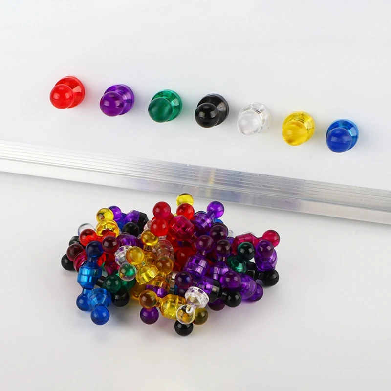 Y1UB 10 tellen magnetische push-pins voor koelkastkalenders, schoolwhiteboards, bulletboard