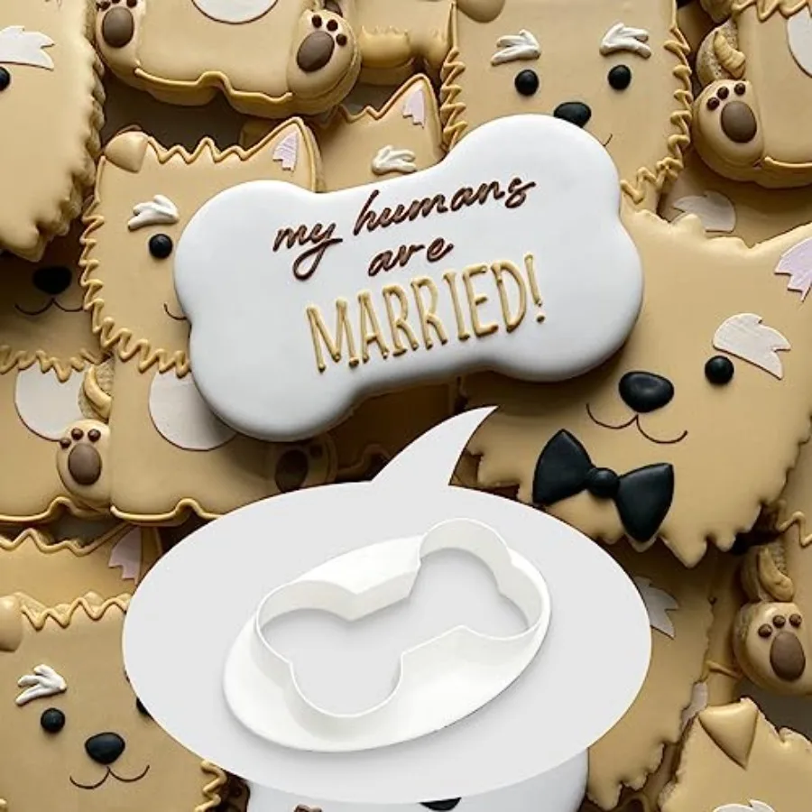 Dog Bone Ce Cutters Bone Shape Ce Cutters 4 Pcs/Set Dog Treats Ce Cutter Hade Dog Biscuit Treats Cutters Plastic Dferent Sizes