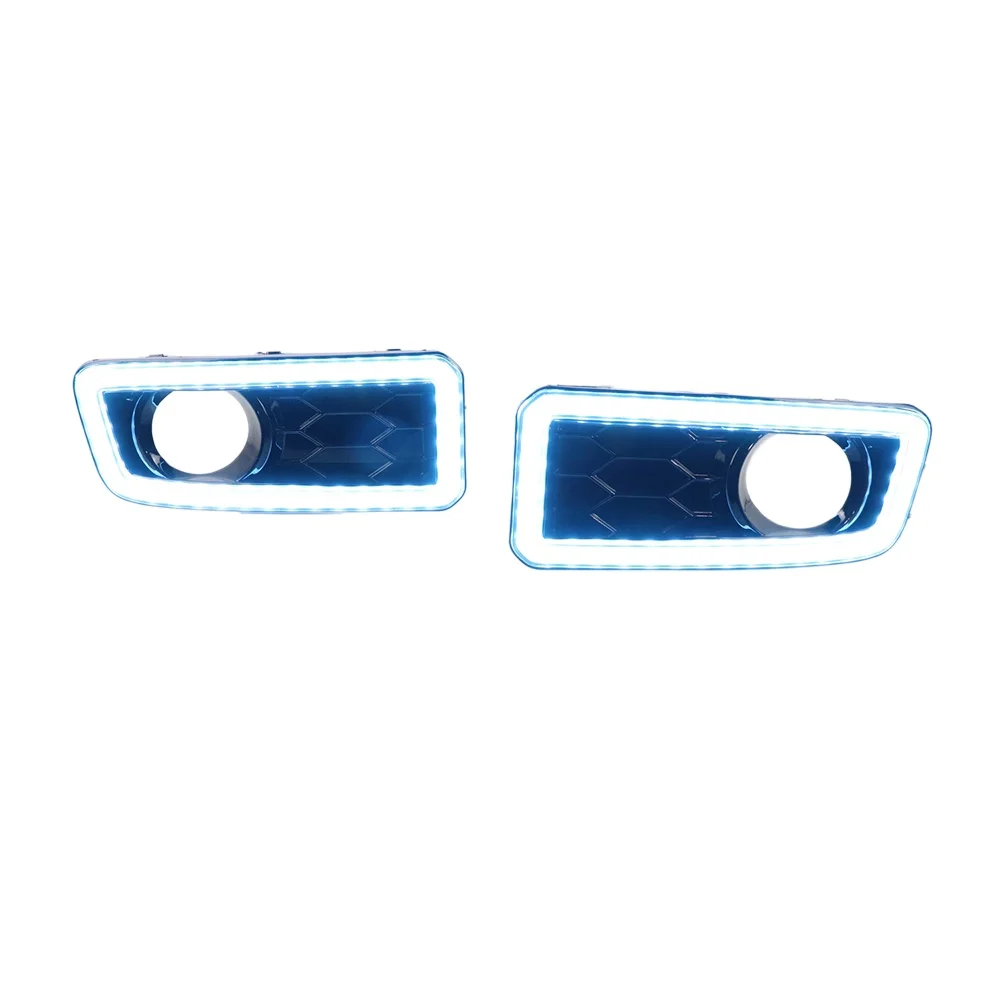 LED DRL For GWM Tank 300 2021-2024 3 Color Round Lens Style Daytime Running Light For Fog Lamp Position With Running Turn Signal