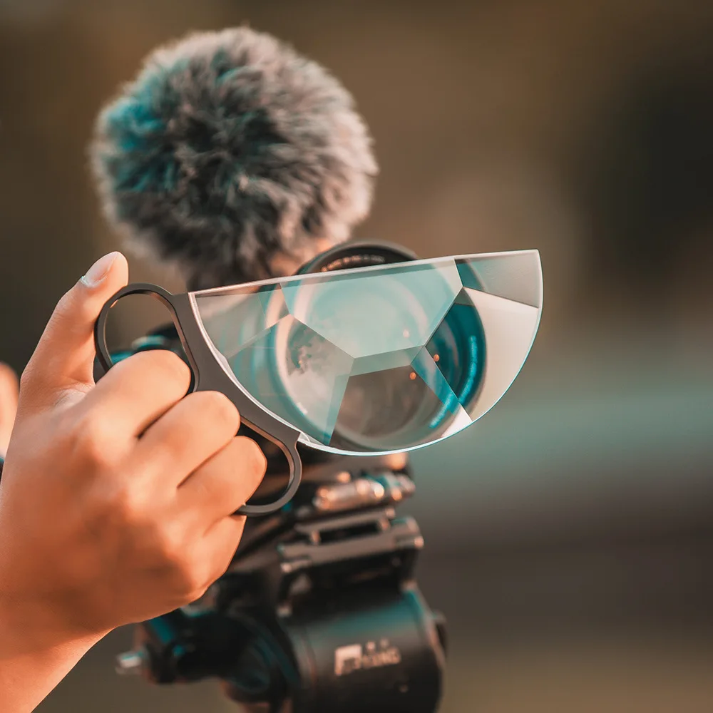 Handheld Semicircle Kaleidoscope Filter Delivers Magical Multi-image Effect Perfect for DSLR Creative Photography Videography.