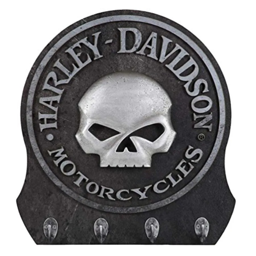 

Sculpted 3D Willie G Skull Key Rack with Textured Finish for Modern Home Decor and Entryway Organization Durable HDL-15313 Desi