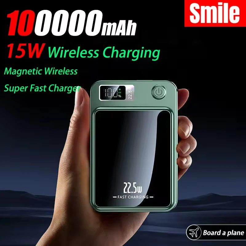 

Wireless Fast Charger For Magsafe Magnetic Power Bank Portable External Auxiliary Battery Pack for Apple Xiaomi iPhone 13 14 11