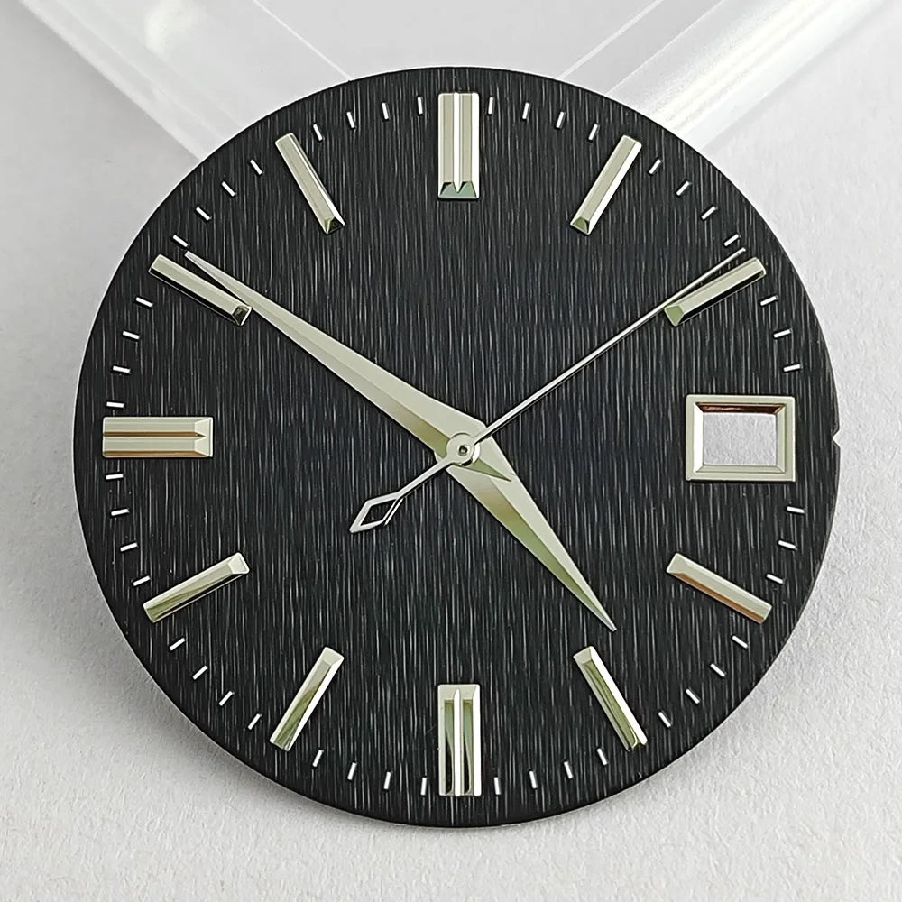 28.5mm NO logo  NH35 watch dial silver  black  blue dial suitable for 3 o'clock NH35 case watch accessories