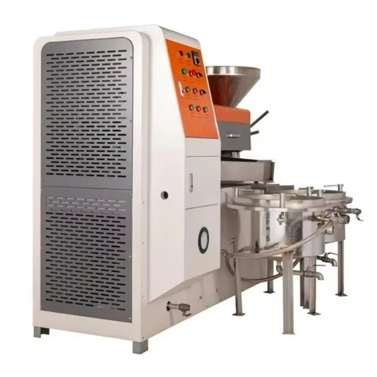 Multifunctional vegetable oil press, hot-pressed and cold-pressed for seed and nut processing