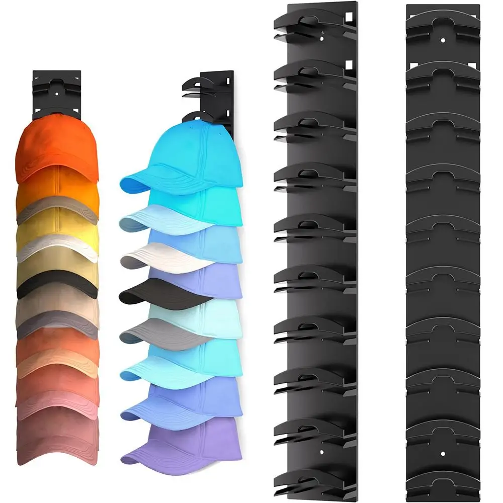 

Closet Hat Rack Hat Organizer for Baseball Caps Space Saving Plastic Baseball Caps Organizer for Door Closet Hat Storage Holder