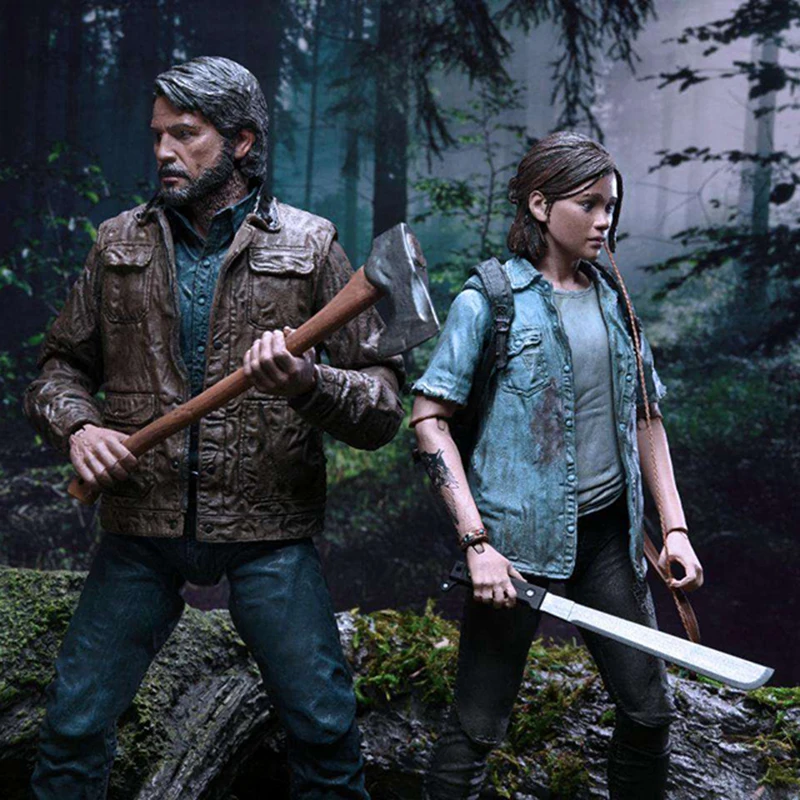 7 Inch Joel Miller Ellie The Last Of Us Anime Action Adventure Game Double Doll Action Figure Body Best Collection Gift