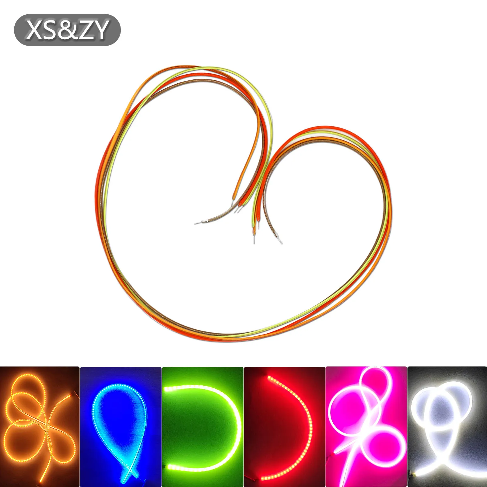 3pcs LED Edison Bulb Flexible Filament DC3V Diode Flexible Filament 80mm 130mm 300mm Holiday Bulb Decorative Accessories DIY