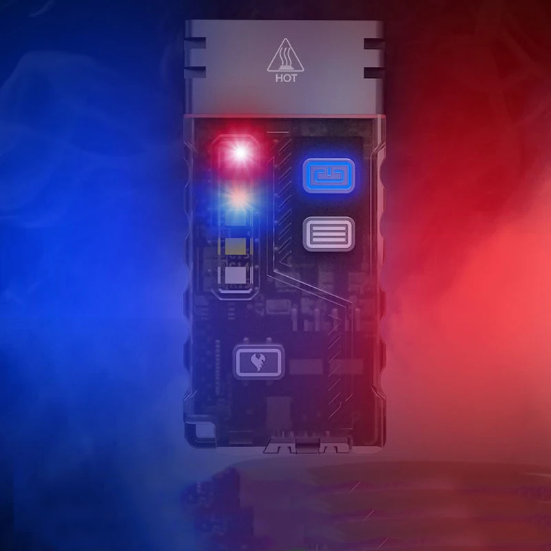 Outdoor Charging Multi Functional Mini Keychain LED Flashlight Arc Lighte r Beeming Portable Tool