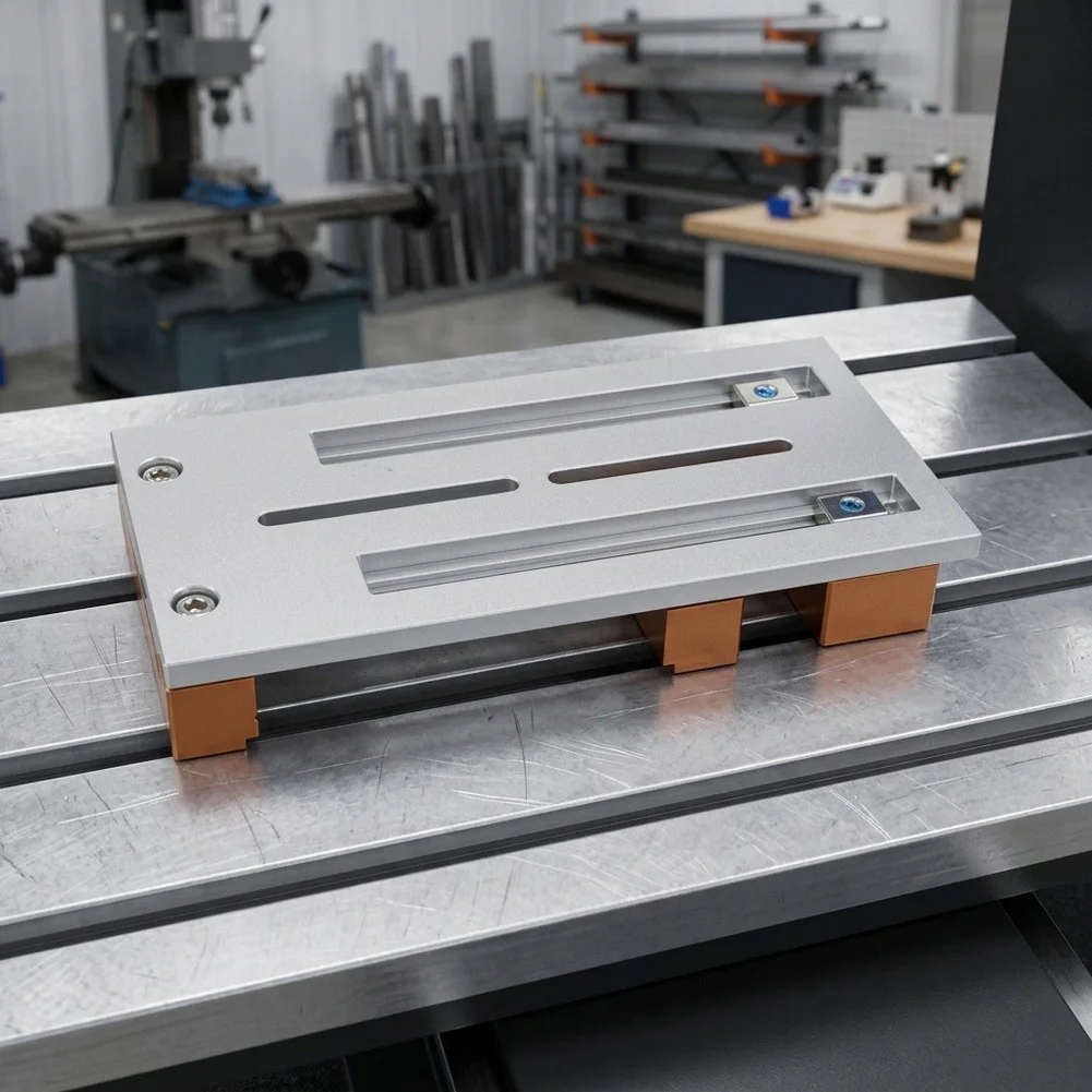 CNC Vise Worktable Suitable For Desktop CNC Drilling Engraving -Machines – 20x10cm Clamper Table Clamp