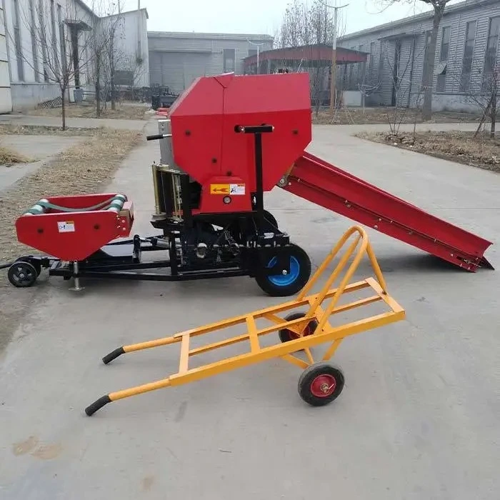 2026 SELL 2026 Full Automatic diesel Engine Round Straw Mini hay Baler Alfafa Silage Baler Machine