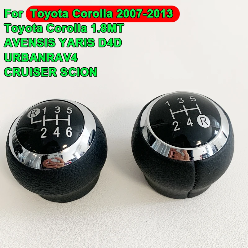 

Fit For Toyota Corolla RAV4 1.8MT Gear Shift Knob 2007-2013 5/6 Speed Transmission Knob Fit for Avensis Shift Stick Gear Models
