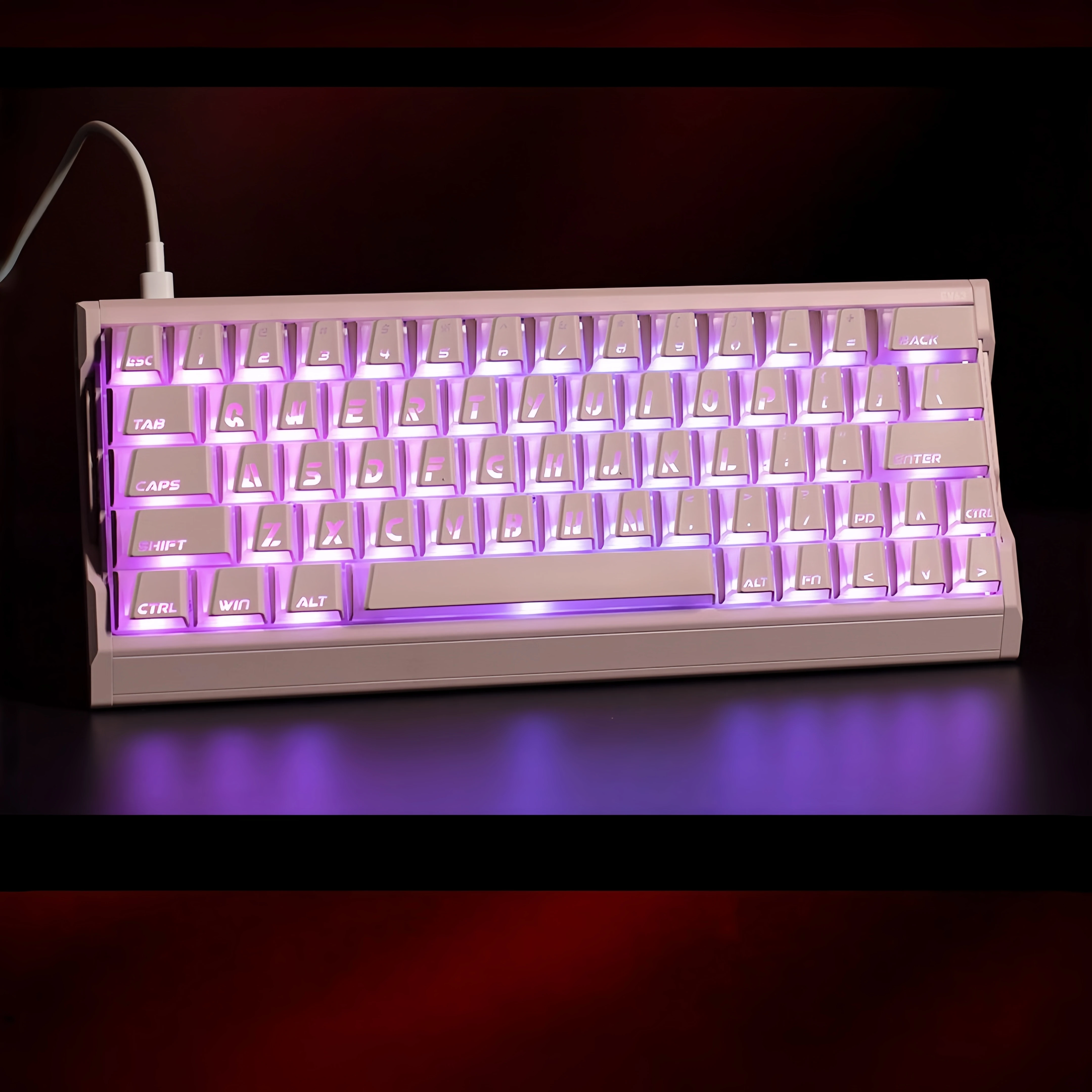 XVX Prism Keycap Cherry Highly Transparent Front Legends Large Character ABS PC Double Shot Magnetic Switch Mechanical Keycaps view 5