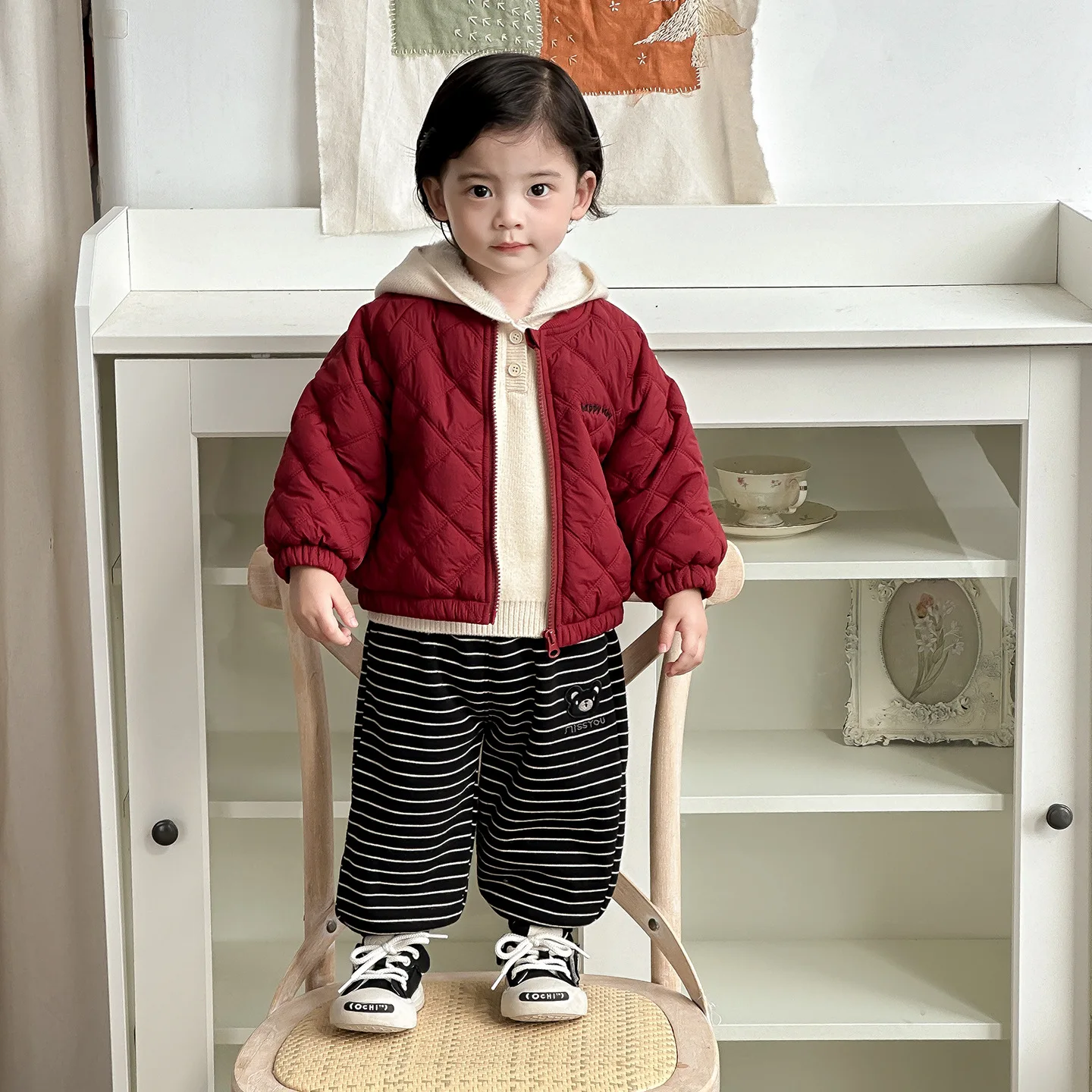 

2025 Winter Toddler Girl Jacket Hooded Thicken Warm Kids Baby Girls Outerwear Coat Velet Children Girls Parkas Newborn Girls Top