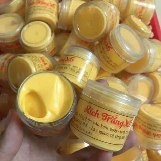 Kich Xrang X6 Whitening Body Cream Reduce Dark Skin Blemishes Moisturize Brighten Smooth Whiter Suitable for Dull Skin