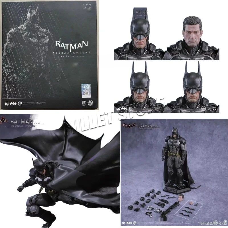 In Magazzino Nuovo 1/12 Arkham Knight Action Figures V8.04 Vestito Batman 002 Deathstroke Dc Multiverso Superman Statua Lpzz