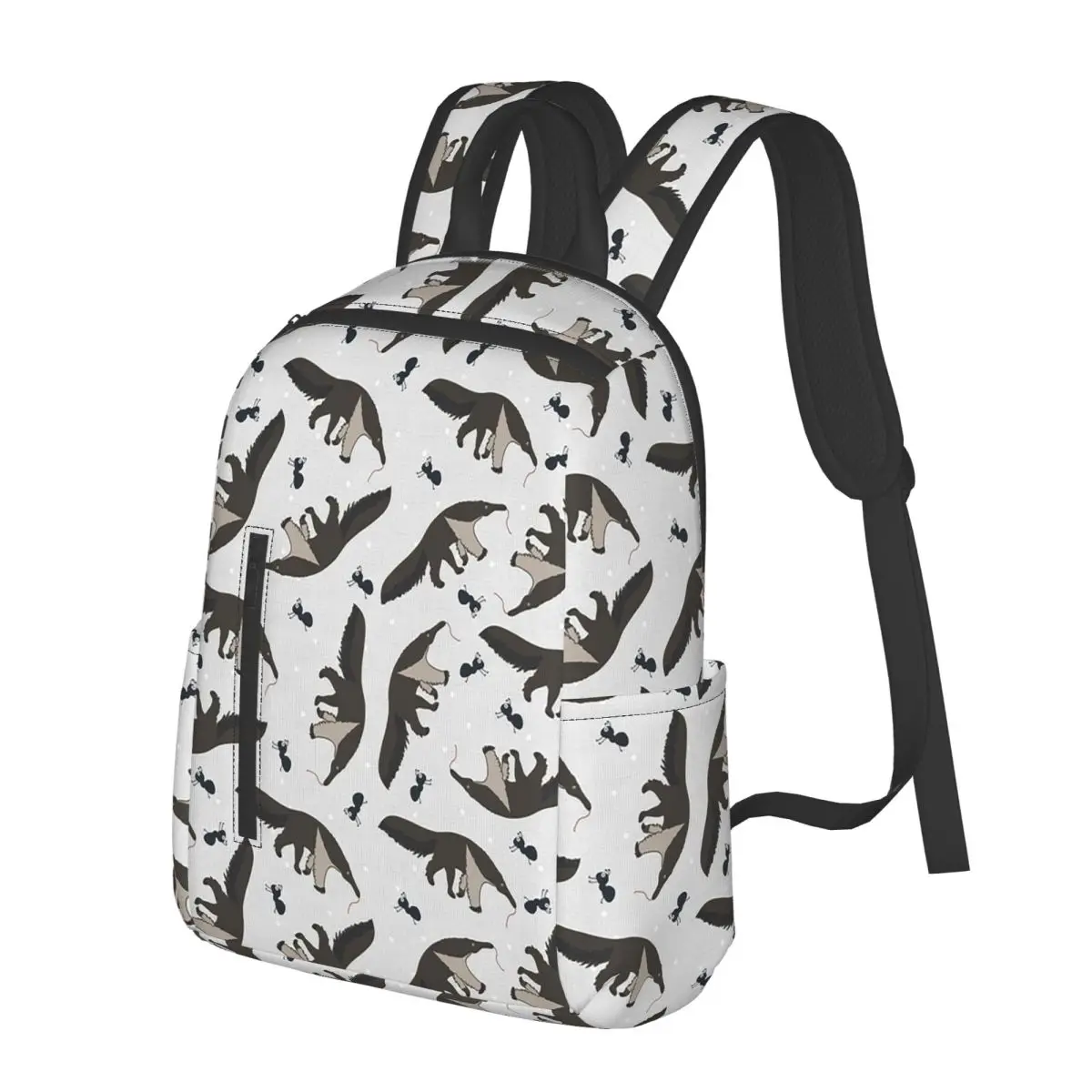 

Giant Anteaters And Ants All Over Pattern Student Backpack School Bag Hiking Travel Daypack for Men Women Bookbag Shoulder Bags