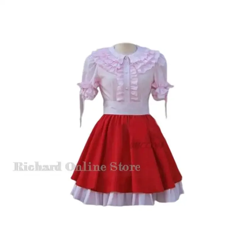 Anime Game Touhou Project Flandre Scarlet Cosplay Costume Wig Red Princess Skirt Lolita Woman Sexy Kawaii Birthday Party Suit