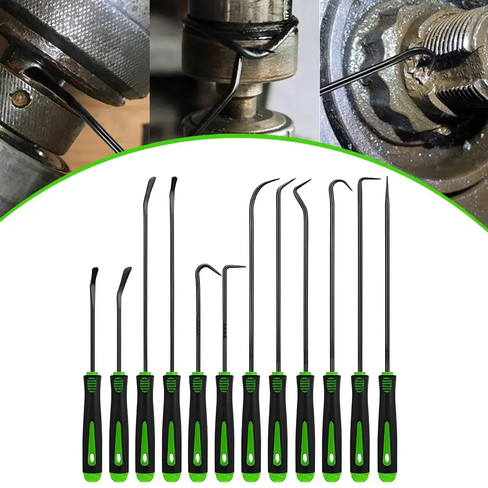 12pcs Precision Pick and Hook Set Car Auto Oil Seal O-Ring Seal Gasket Pick Mini Precision Hooks Professional Puller Remover