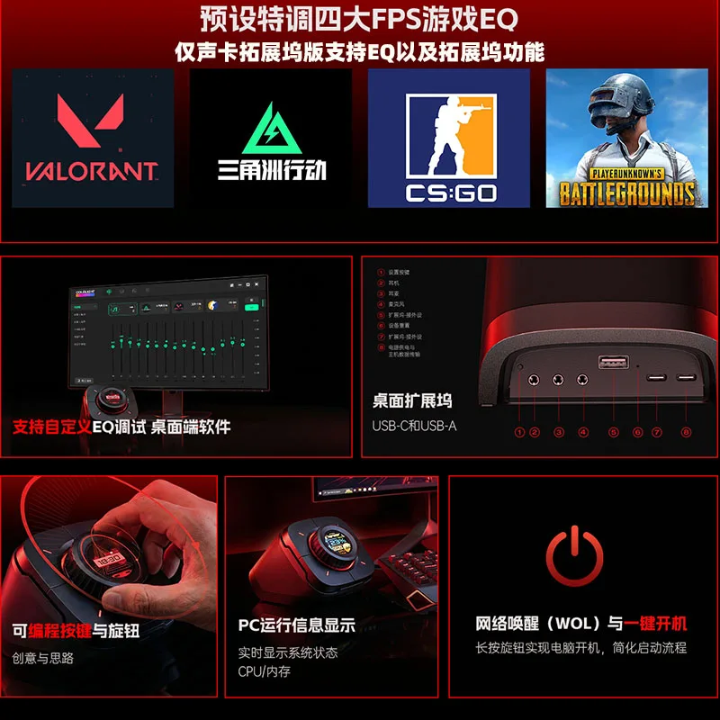 Custom Cololight COLO PLAY Desktop Controller One-Click WoL Boot Programmable Keypad Volume Knob PC Dashboard Desk Gift Gamer