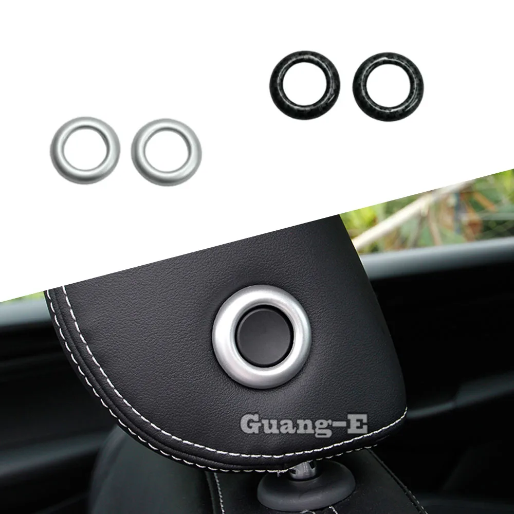 Perilla de ajuste del asiento delantero del coche, interruptor de botón para Skoda Kodiaq 2017 2018 2019 2020 2021 2022, cubierta de almohada para la cabeza, pieza embellecedora de capós