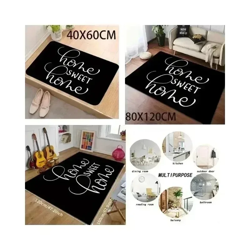 Flower 3D Carpet for Bedroom Home Decor Large Area Living Room Soft Rug Kitchen Anti-Slip Lounge Bathroom Corridor Mat Decorate