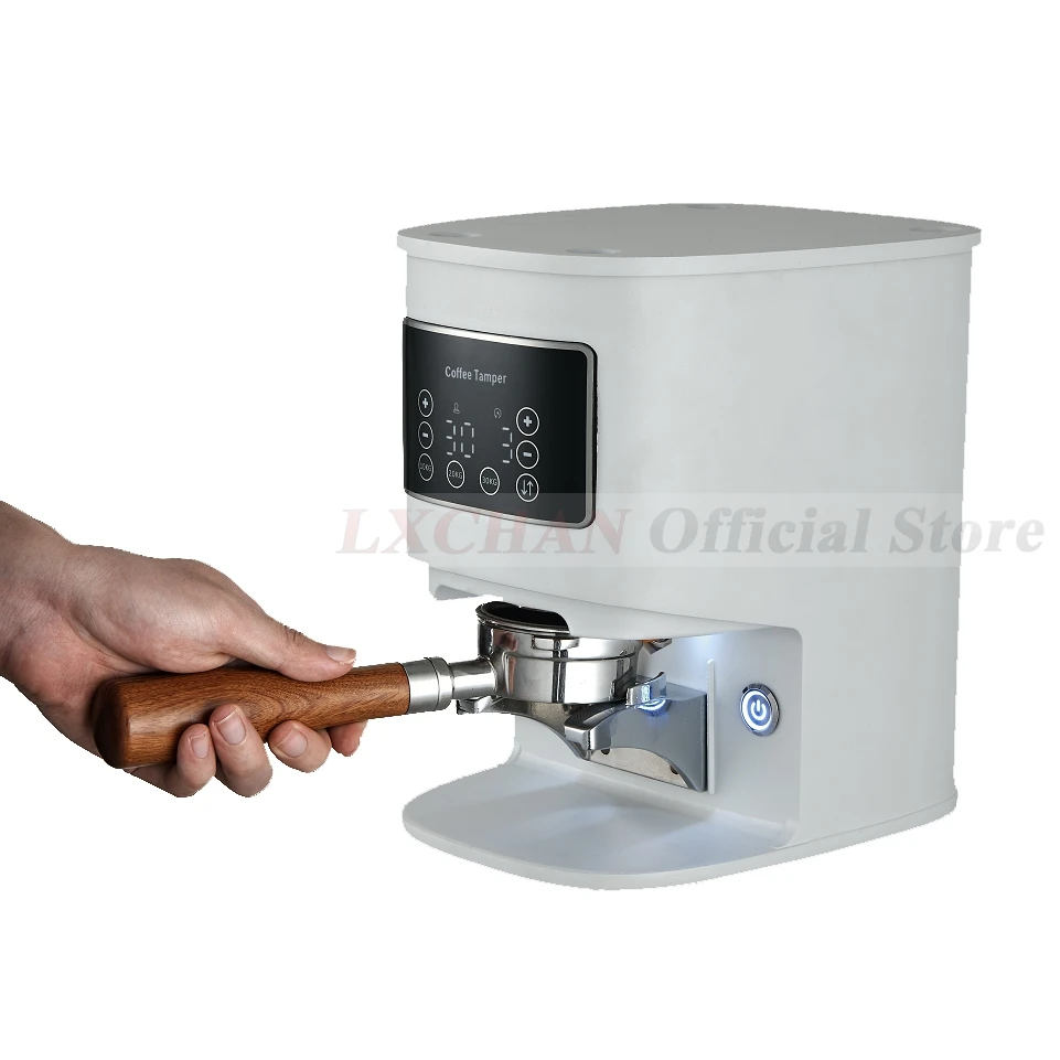 LXCHAN-cafetera eléctrica LT58 con pantalla táctil, máquina automática de café Espresso de acero inoxidable, 58mm, 10-30KG