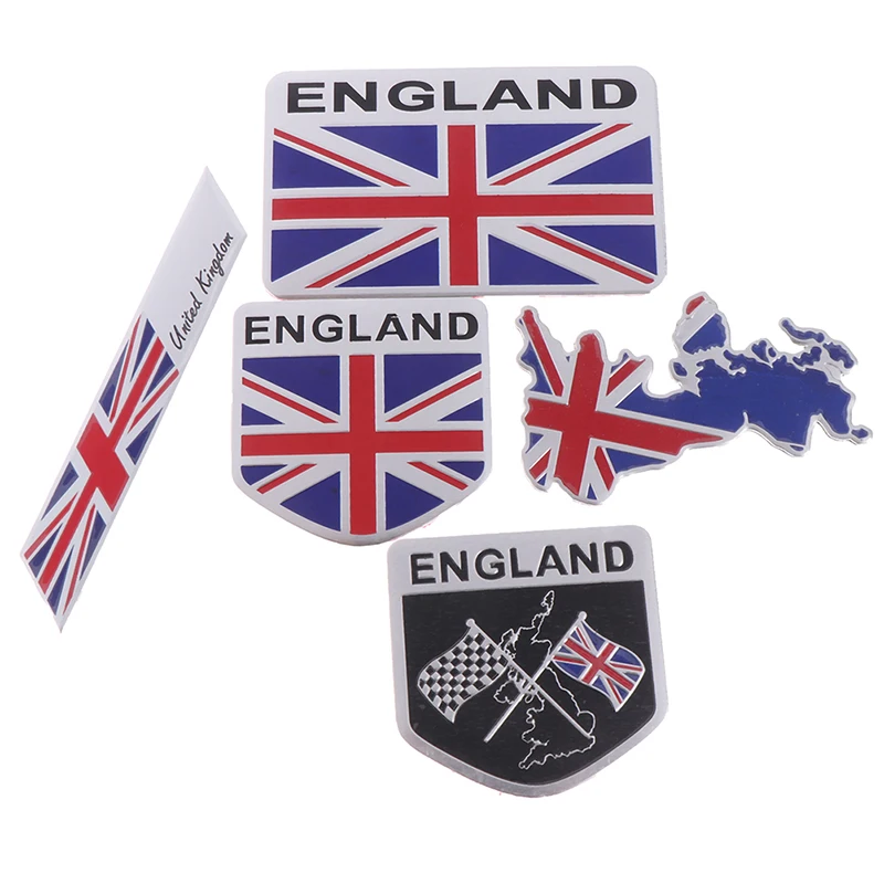 1Pc British flag logo emblem alloy badge car motorcycle decor stickers