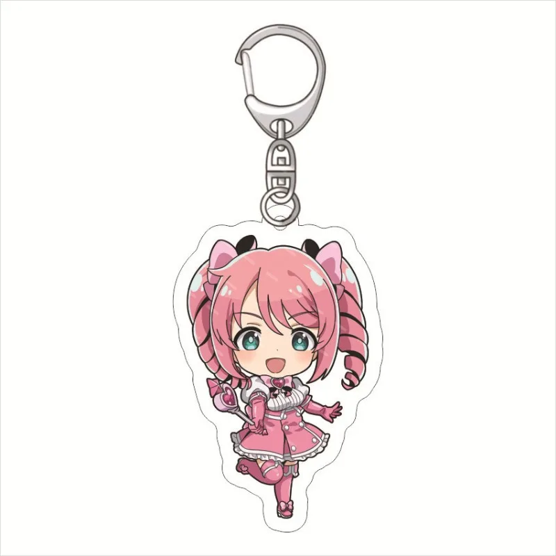 Gushing Over Magical Girls Anime Keychain Hiiragi Utena Araga Kiwi Acrylic Key Chain Kawaii Bag Pendent Accessories Collection