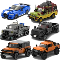 MOC F150 Bronco F450 Pickup Truck Building Blocks Jeep Off-road MK1 Sports Car Speed Racing Vehicle Bricks Toys Gifts For Boys