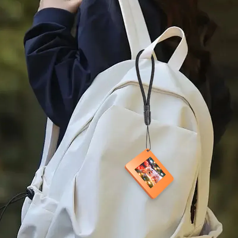 Keychain Ink Screen NFC Function For Iphone Android Backpack Charms 1.54-inch 4 Color Display Wireless Image Transmission