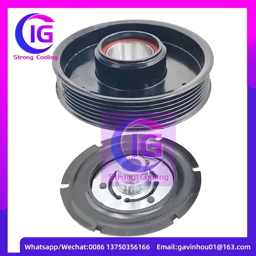 6PK  AC A/C Compressor Magnetic Clutch Set For Hyundai Elantra I30 Kia Soul Forte 97701-A5800 97701A5800