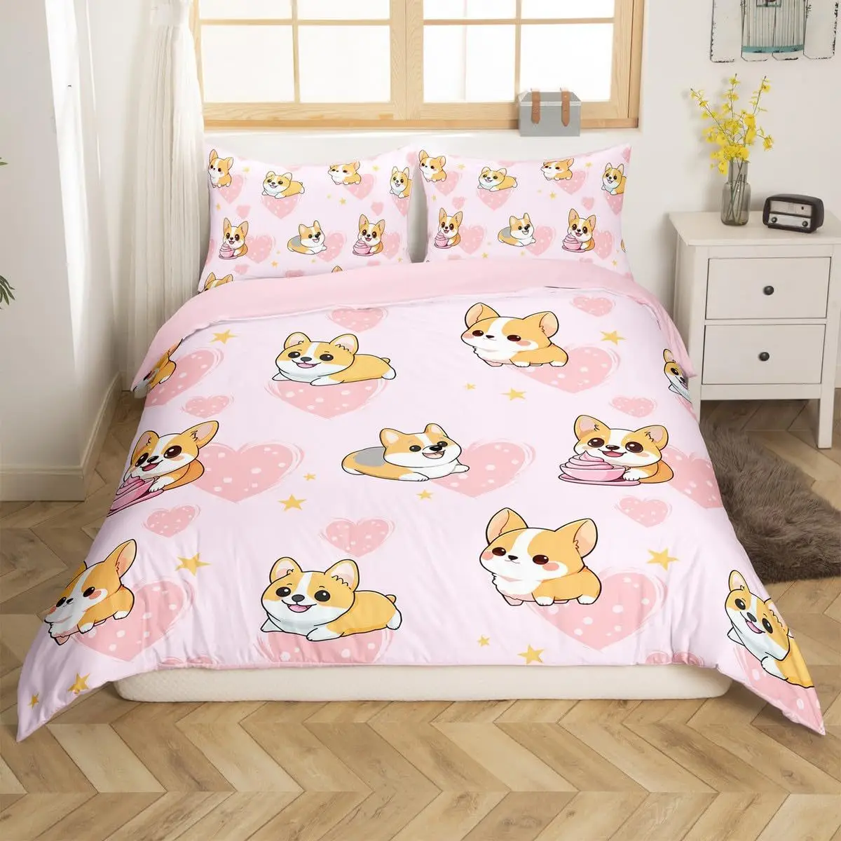 2/3pcs bedding set Digital Print Comfortable Duvet Cover for Home Bedroom Decoration, 1 Duvet Cover and 2pillowcase with Zippers