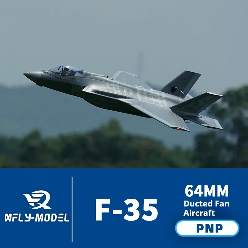 

Модель XFly 64 мм F35 Молния II Электрическая модель самолета 5CH Newbie Ручной метатель Истребитель с фиксированным крылом Игрушка с дистанционным управлением F-35