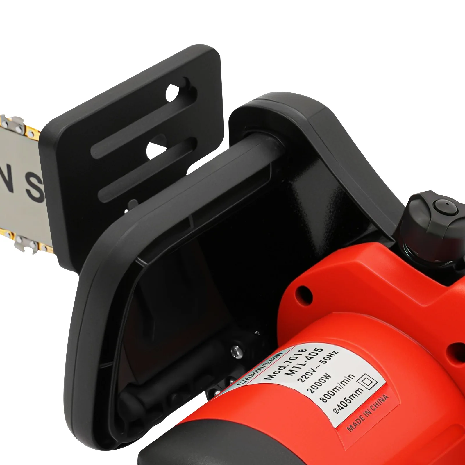 Leistungsstarke 2000W Elektro-Kettensäge, 16 Zoll Führungsschiene mit 800 U/min & automatischer Ölschmierung, zum Schneiden von Baumstämmen, Ästen, für DIY-Holzbearbeitungsprojekte. – Detail 9