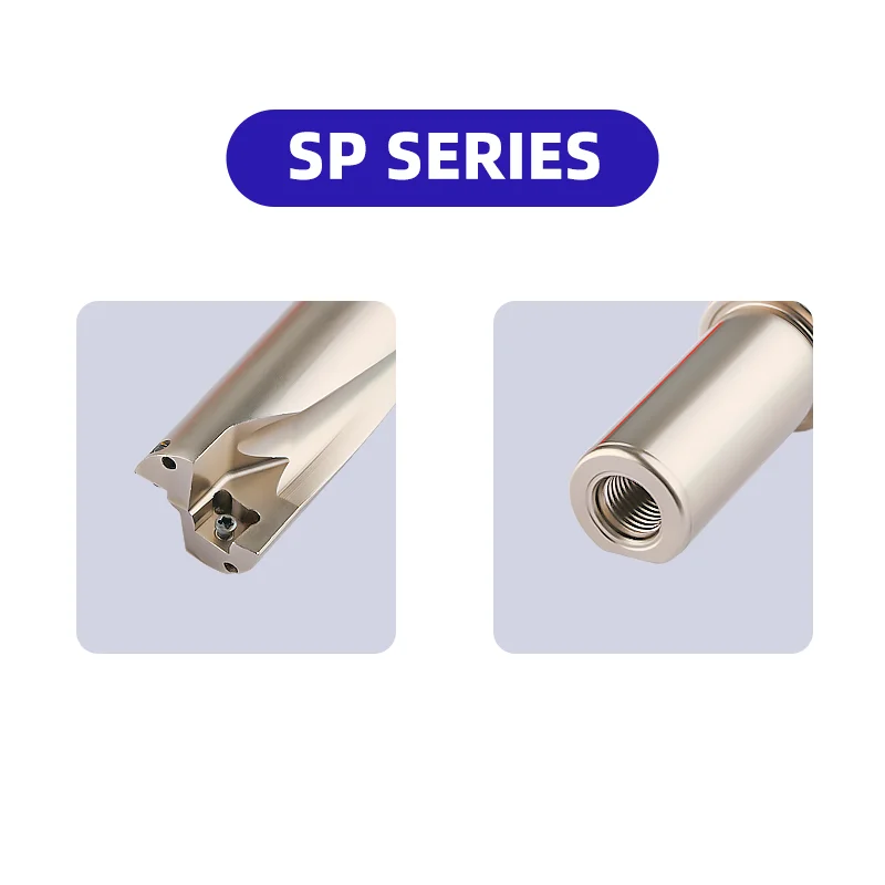 Imagem -03 - Broca com Inserções Spmg 2d 3d 4d 5d sp Brocas Indexáveis Ferramenta de Perfuração Violenta para Tornos Cnc sp u