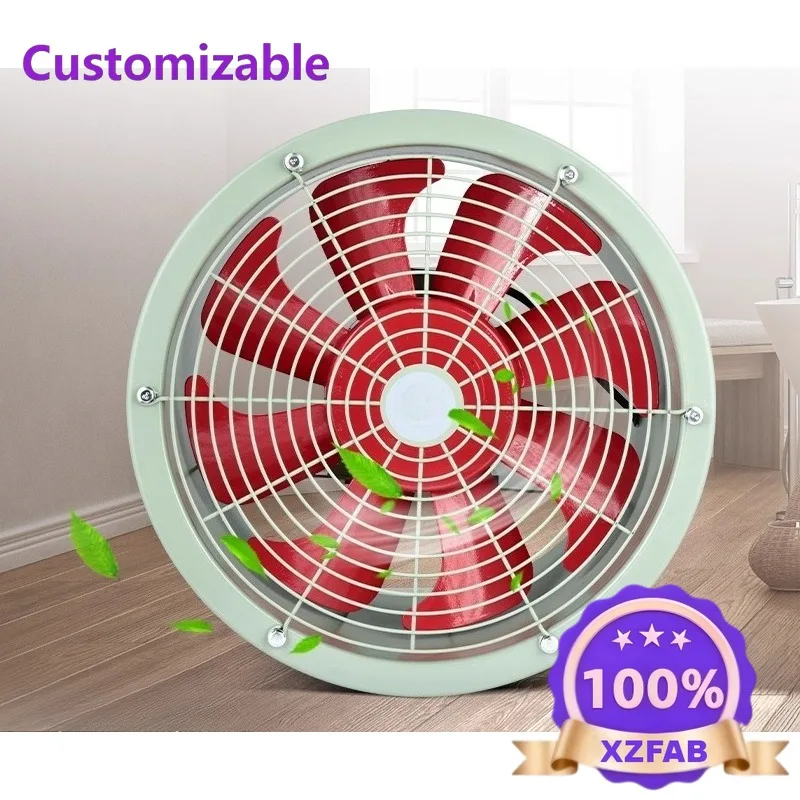 Factory Direct 2026 High temperature resistant axial flow fan oil-proof and moisture-proof kitchen pipeline ventilation fan indu