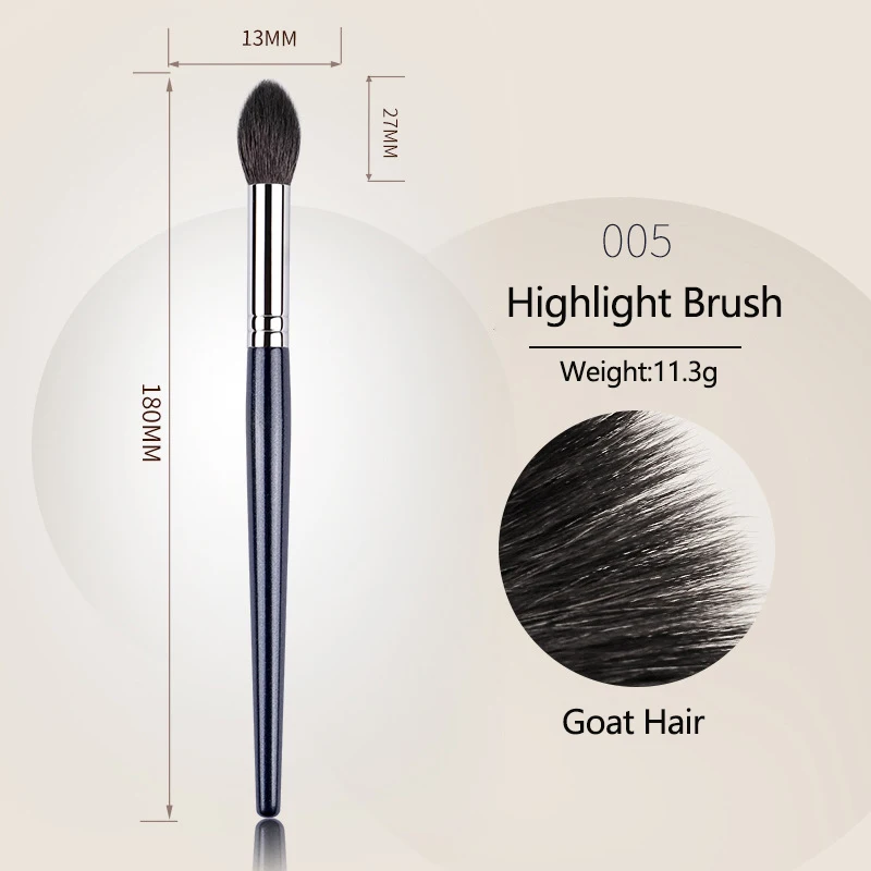 1pc Pro Goat hair Blush Pointed Highlight Makeup brushes Nose Powder Contour Make up brushes Precision Highlighter essential