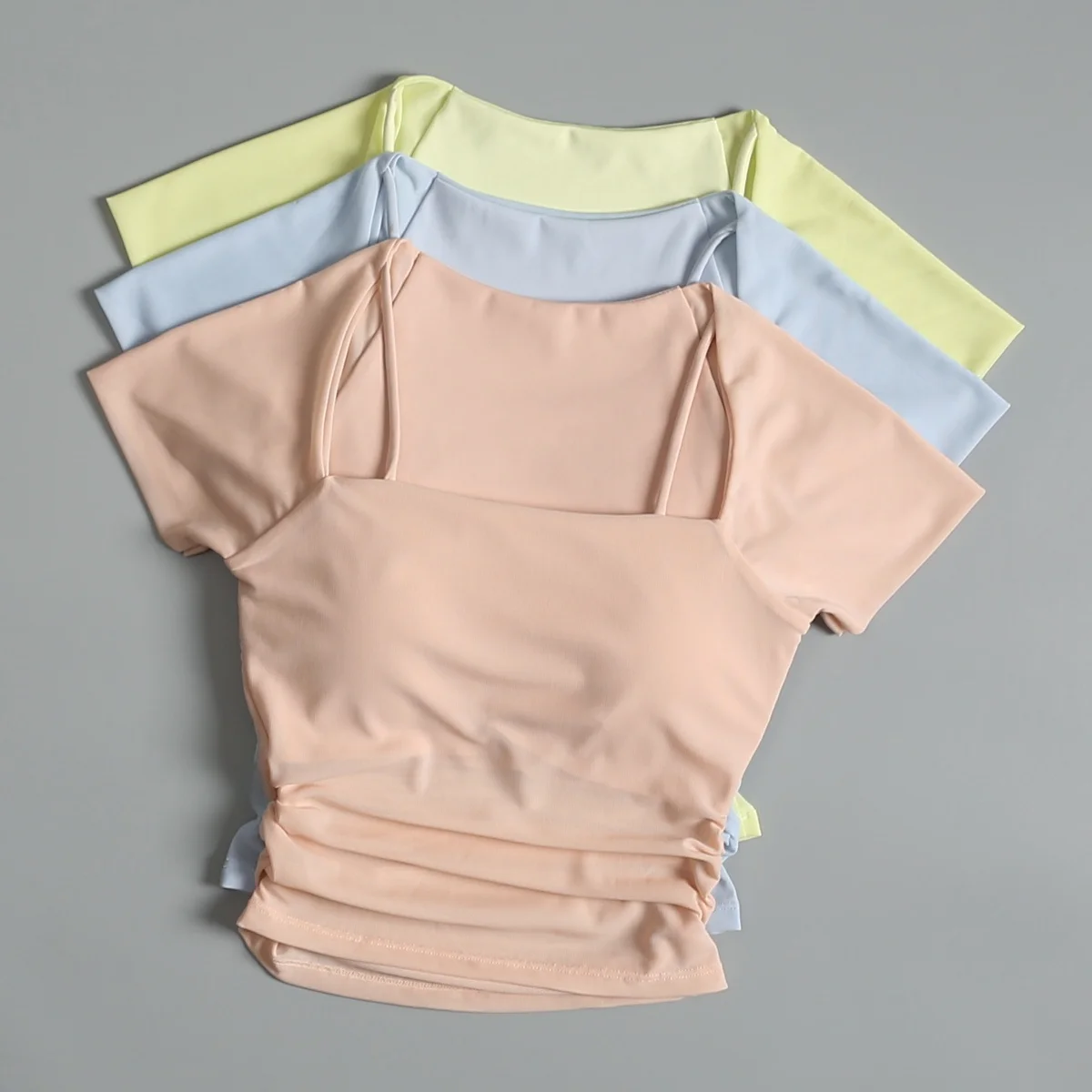 Camiseta Deportiva de Malla para Mujer, de Secado Rápido, Transpirable, para Correr, Yoga, Fitness, Manga Corta, Diseño Adelg...