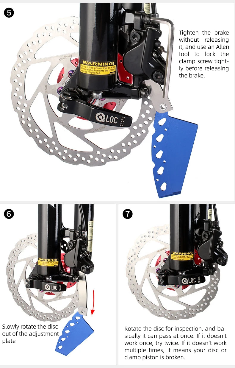 TOOPRE Fahrrad-Scheibenbremsen-Einstellplatte MTB Bremsbelag-Abstandshalter Rotor-Ausgleichsplatte – Detail 9