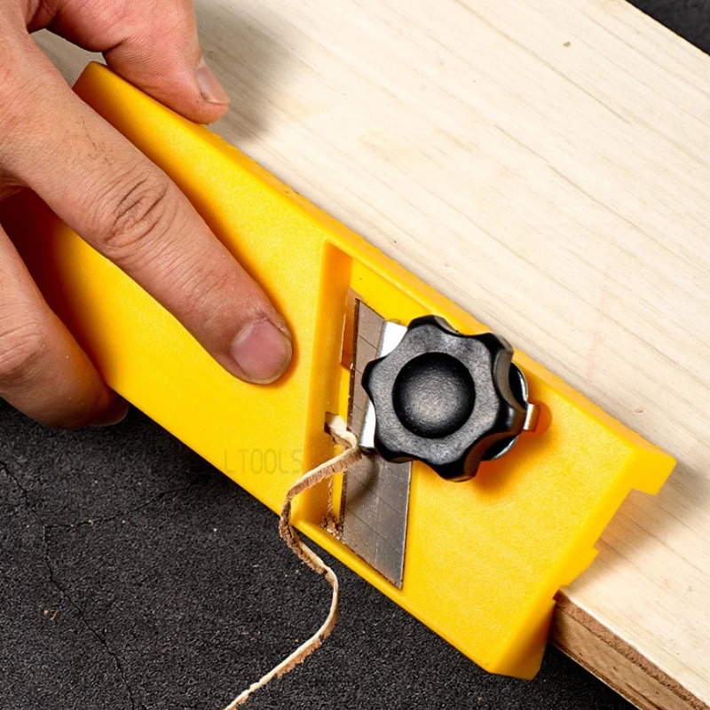 

V-образное устройство для снятия фаски, прочная обрезная пластина с двойной канавкой, скребок для уплотнения прямых кромок, деревообрабатывающий разобранный плоский инструмент