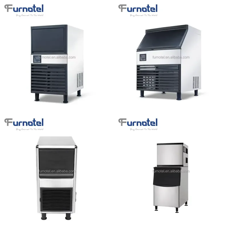 Commercial Undercounter Cube Ice Maker Machine 55kg 24h Capacity For Sale