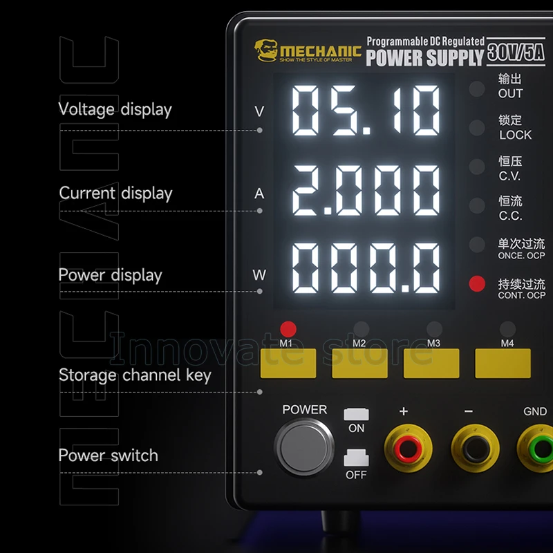 DC Power Supply MECHANIC DSP30D5 Display a 4 bit ad alta precisione 150W programmabile regolato strumento di prova della corrente di tensione lineare
