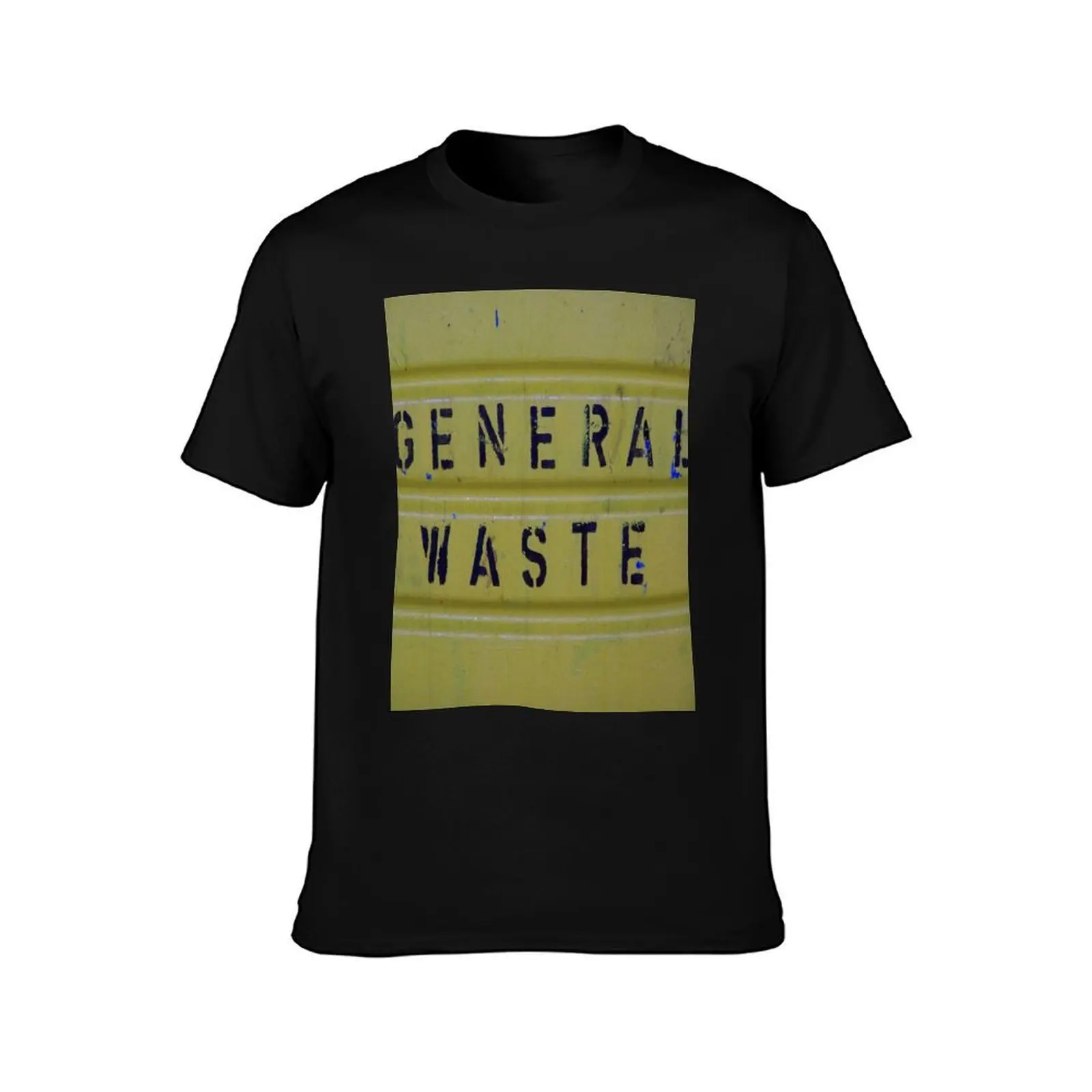 General waste T-Shirt Summer Casual Cotton Tee Oversized Streetwear Tops Vintage Graphic Print Loose Fit Short Sleeve