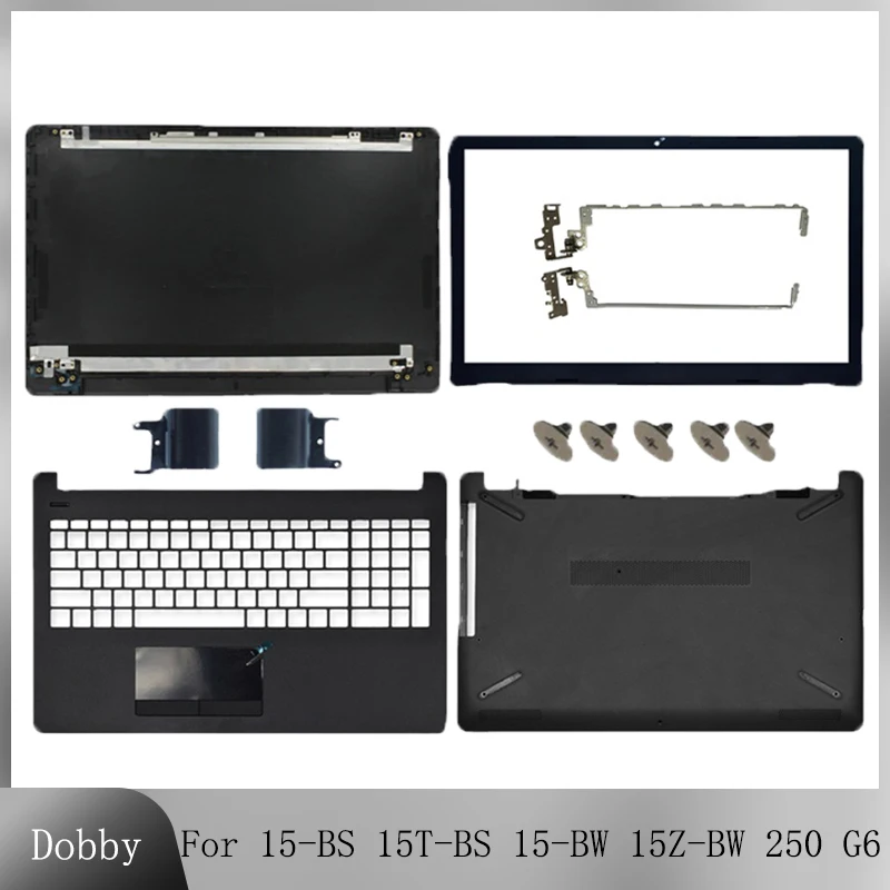 For HP 15-BS 15T-BS 15-BW 15Z-BW 250 G6 255 G6 TPN-C129 New Laptop LCD Back Cover/Front Bezel/Palmrest/Bottom Case /LCD Hinges