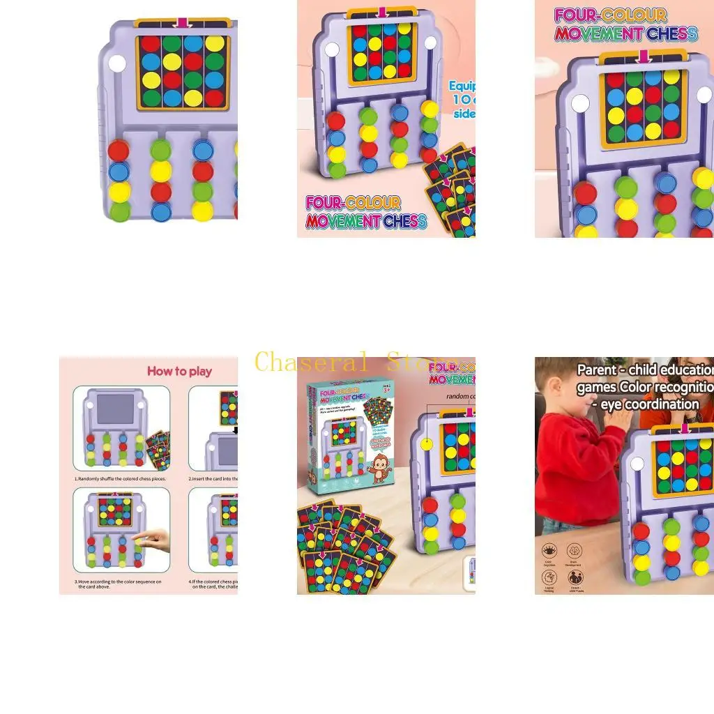 E7CE Color Matching Chess Game For Kids Logical Training Educational Learning Toy