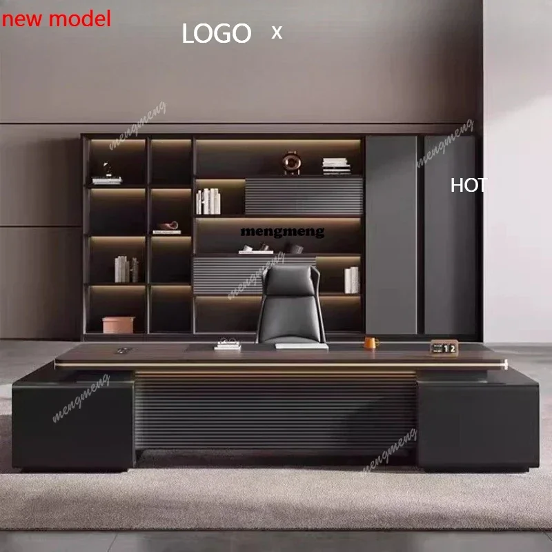 

H132 modernOfficedesk desktop table Furniture Standing l shaped gamingdesk computer gamer cabinets executive desk Work Desk Orga