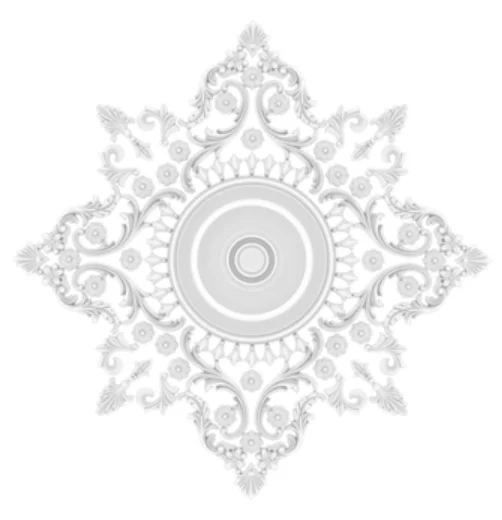 Ceiling medallion decorative modeling anti-pollution recyclable housing 2025 hot sale