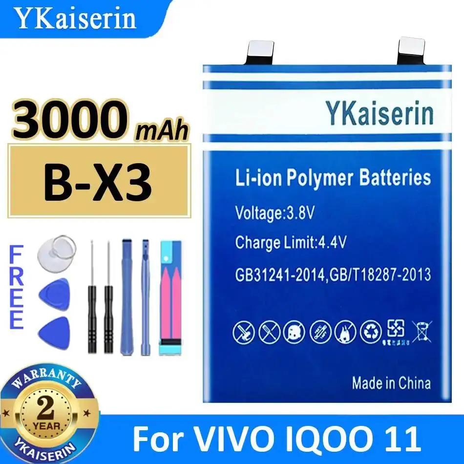 

Lightweight 3000Mah B-X3 For Vivo Iqoo 11 Reliable Power Supply Mobile Phone Battery