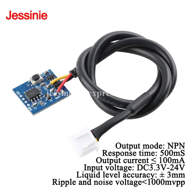 2pcs/1pc Non contact water level detection sensor module NPN Output mode touch switch liquid sensor Response time 500mS